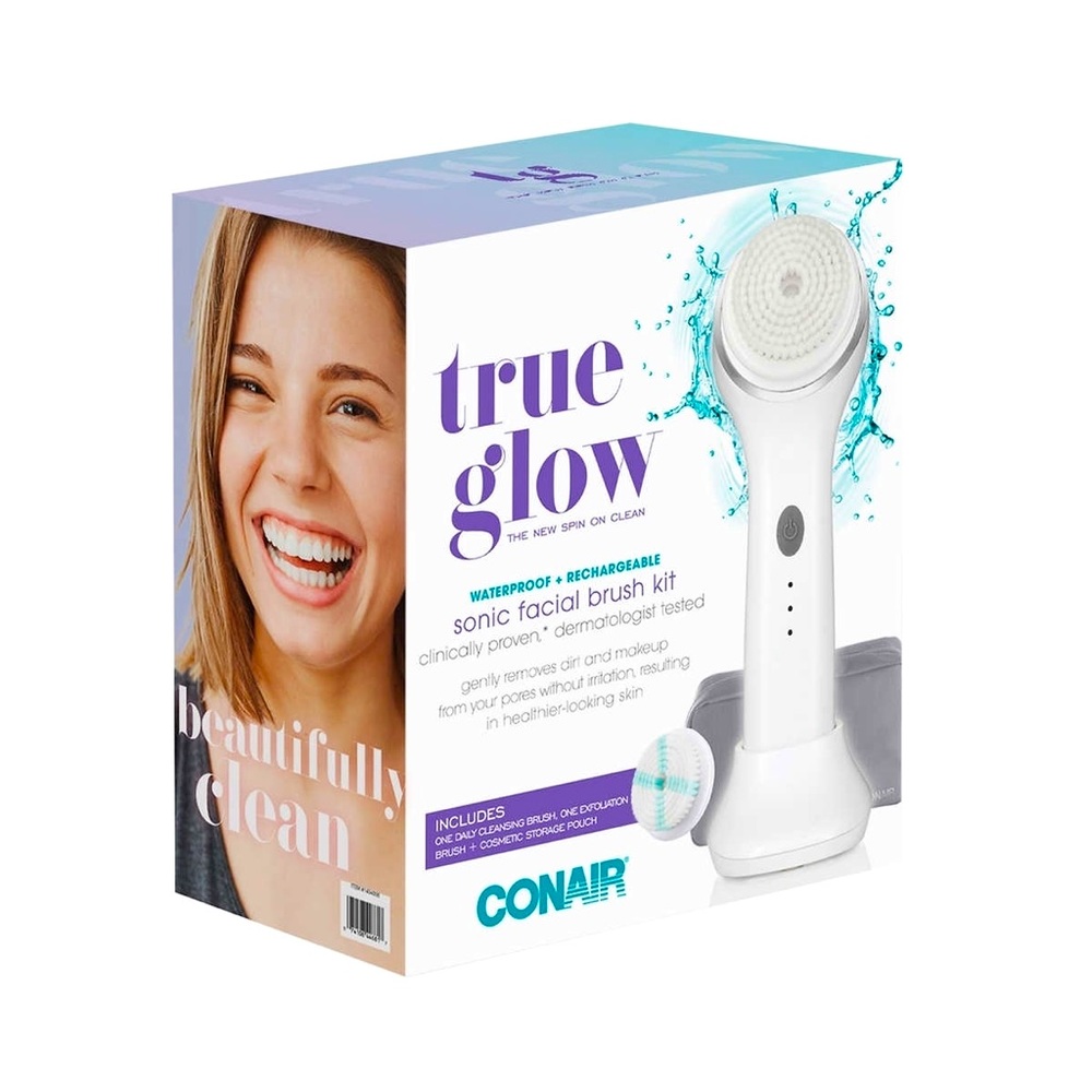 Never opened NEW- True Glow Sonic Facial Brush Kit by Conair